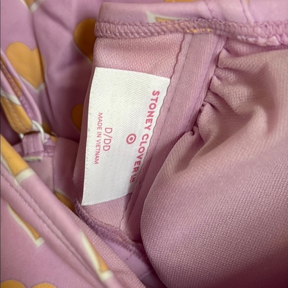Stoney Clover Lane x Target Pink and Yellow Heart Bikini Set - Picture 7 of 9